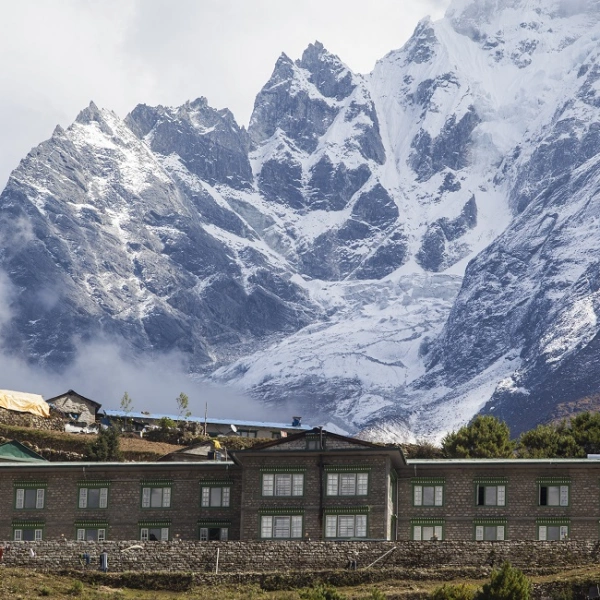 S1 Namche Lodge Near Mountain Range