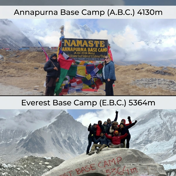 Everest Base Camp vs Annapurna Base Camp